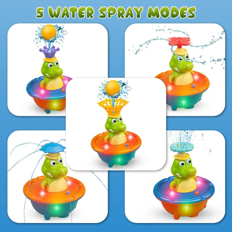 Fountain of Crocodile Bath Toys - Montessori Vision