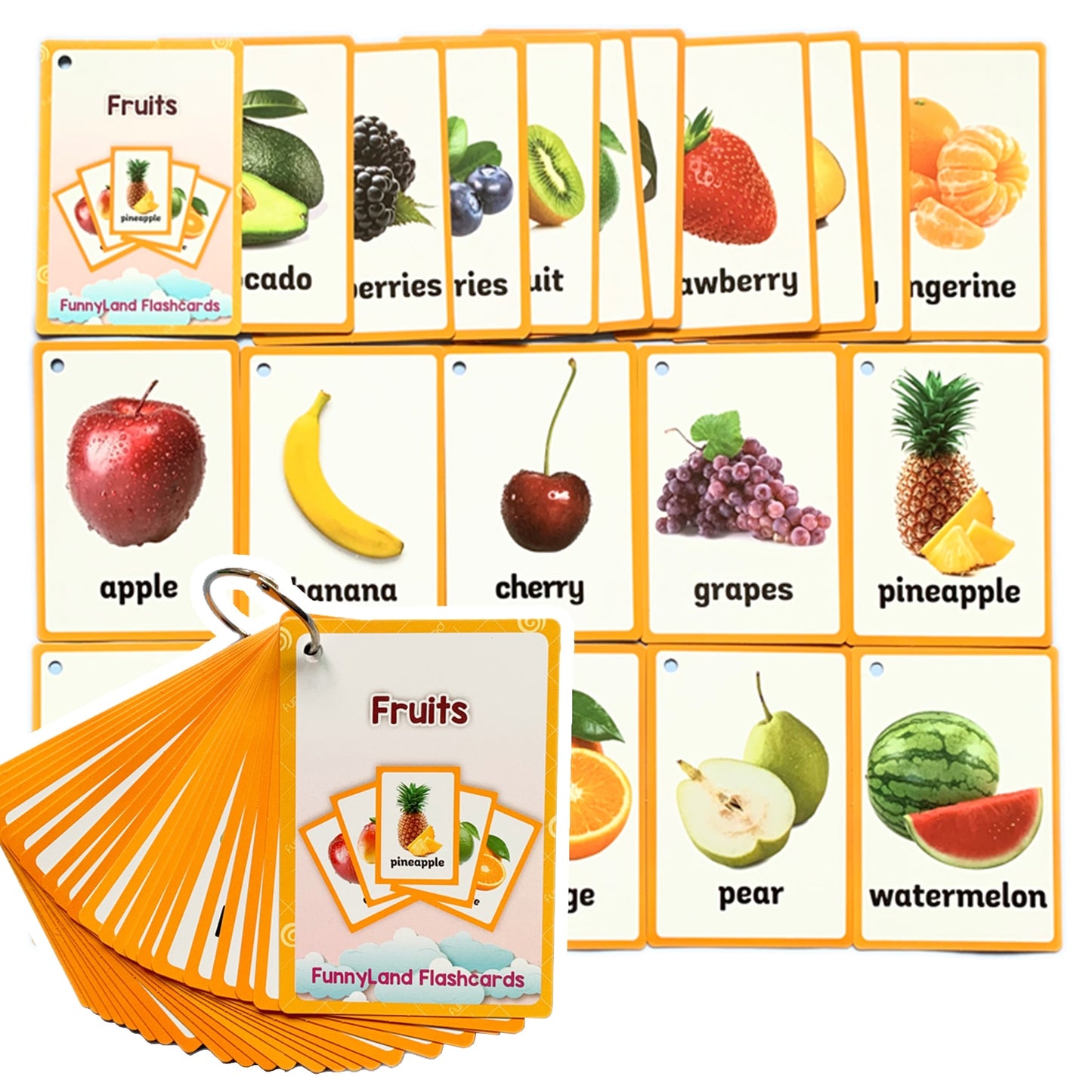 Baby English Learning Word Table Flashcard Toys - Montessori Vision
