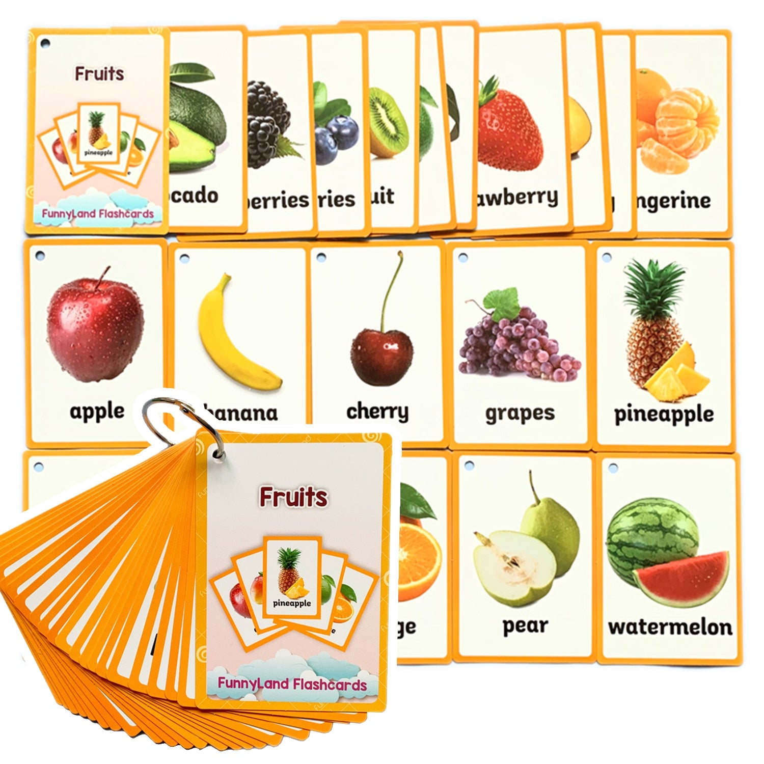 Baby English Learning Word Table Flashcard Toys - Montessori Vision