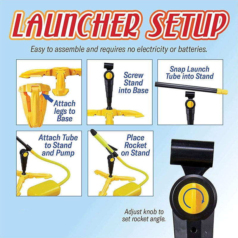 Toy Rocket Launcher for Kids - Montessori Vision