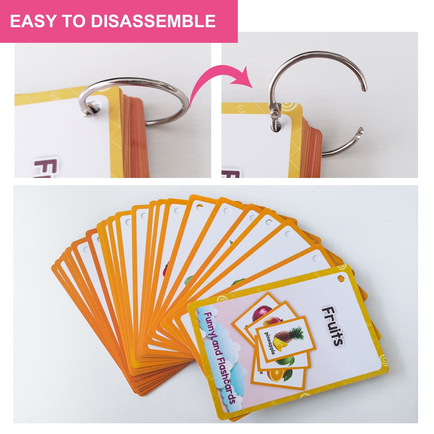 Baby English Learning Word Table Flashcard Toys - Montessori Vision