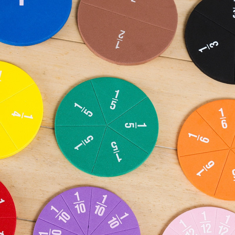 Fractions Math Teaching Tool - Montessori Vision