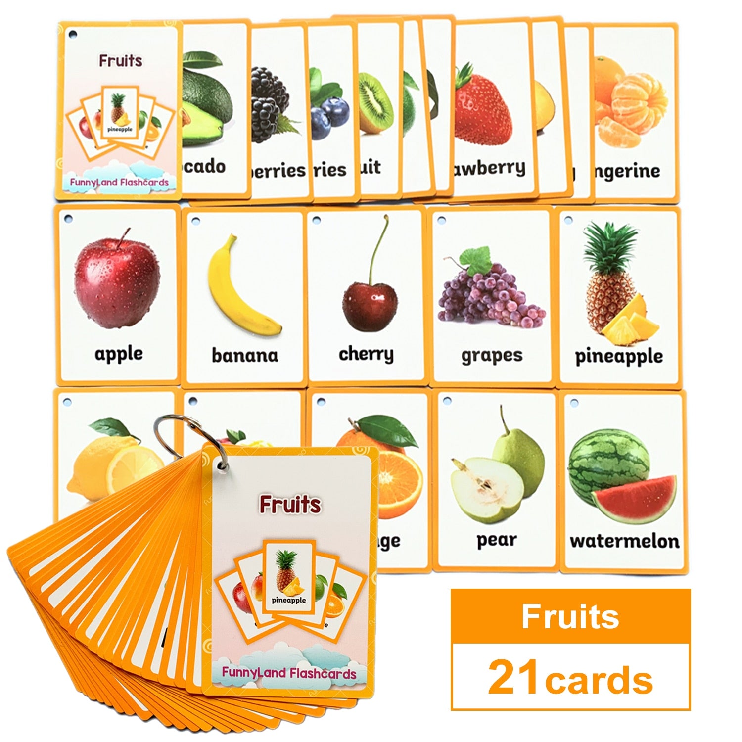 Baby English Learning Word Table Flashcard Toys - Montessori Vision
