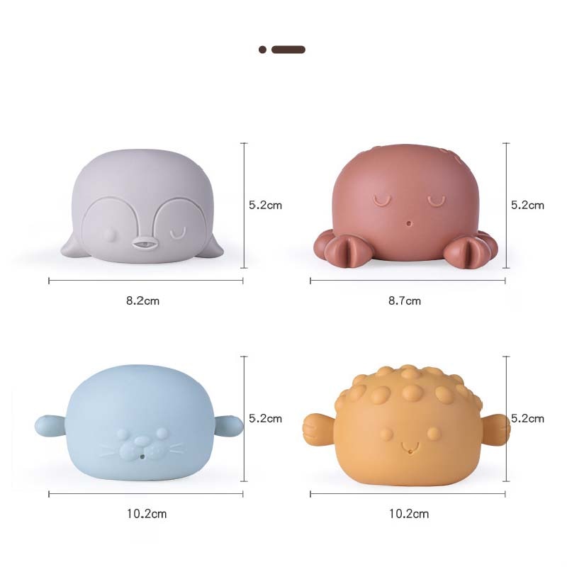 Animals Shower Soft Rubber Float Toys - Montessori Vision