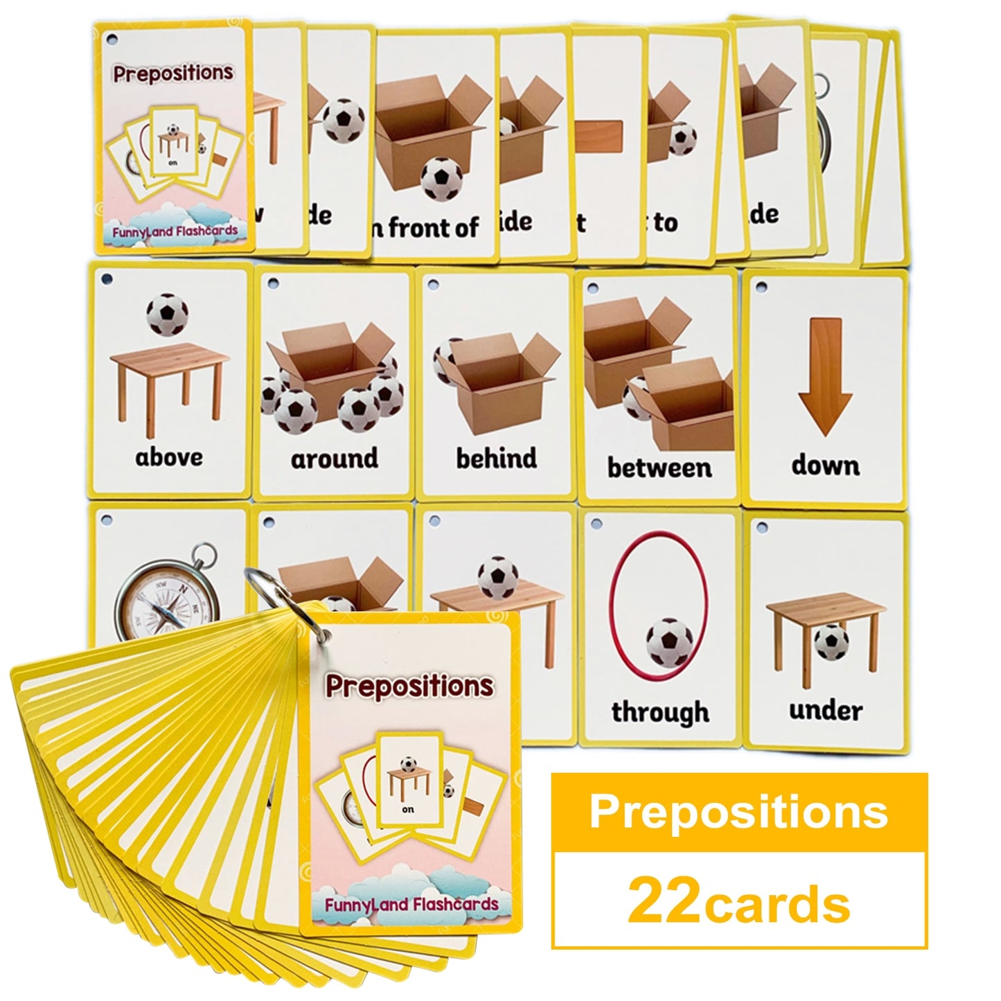 Baby English Learning Word Table Flashcard Toys - Montessori Vision