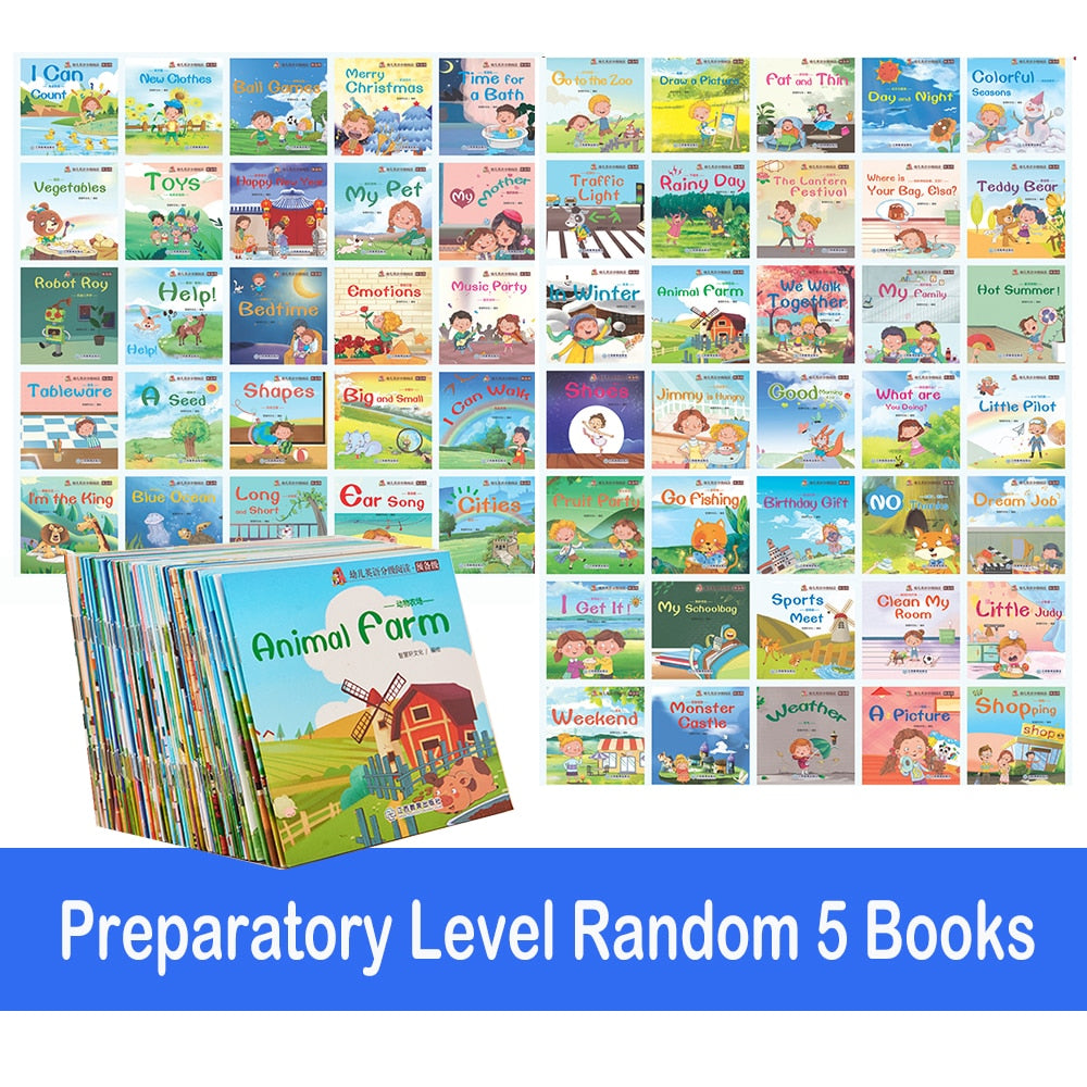 Random 5 English Books Set - Montessori Vision