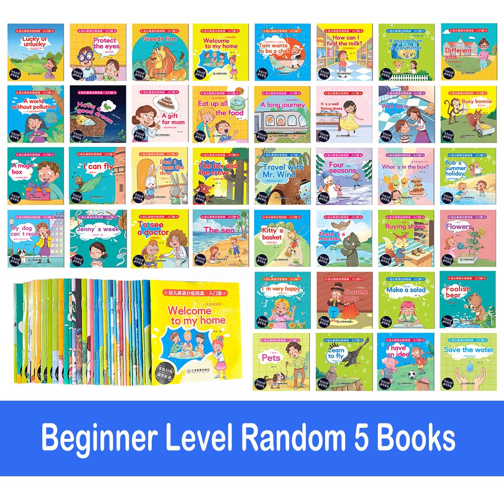 Random 5 English Books Set - Montessori Vision