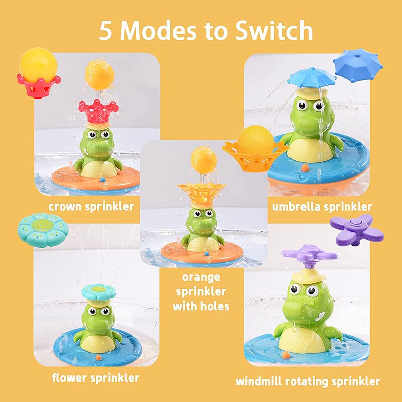 Fountain of Crocodile Bath Toys - Montessori Vision