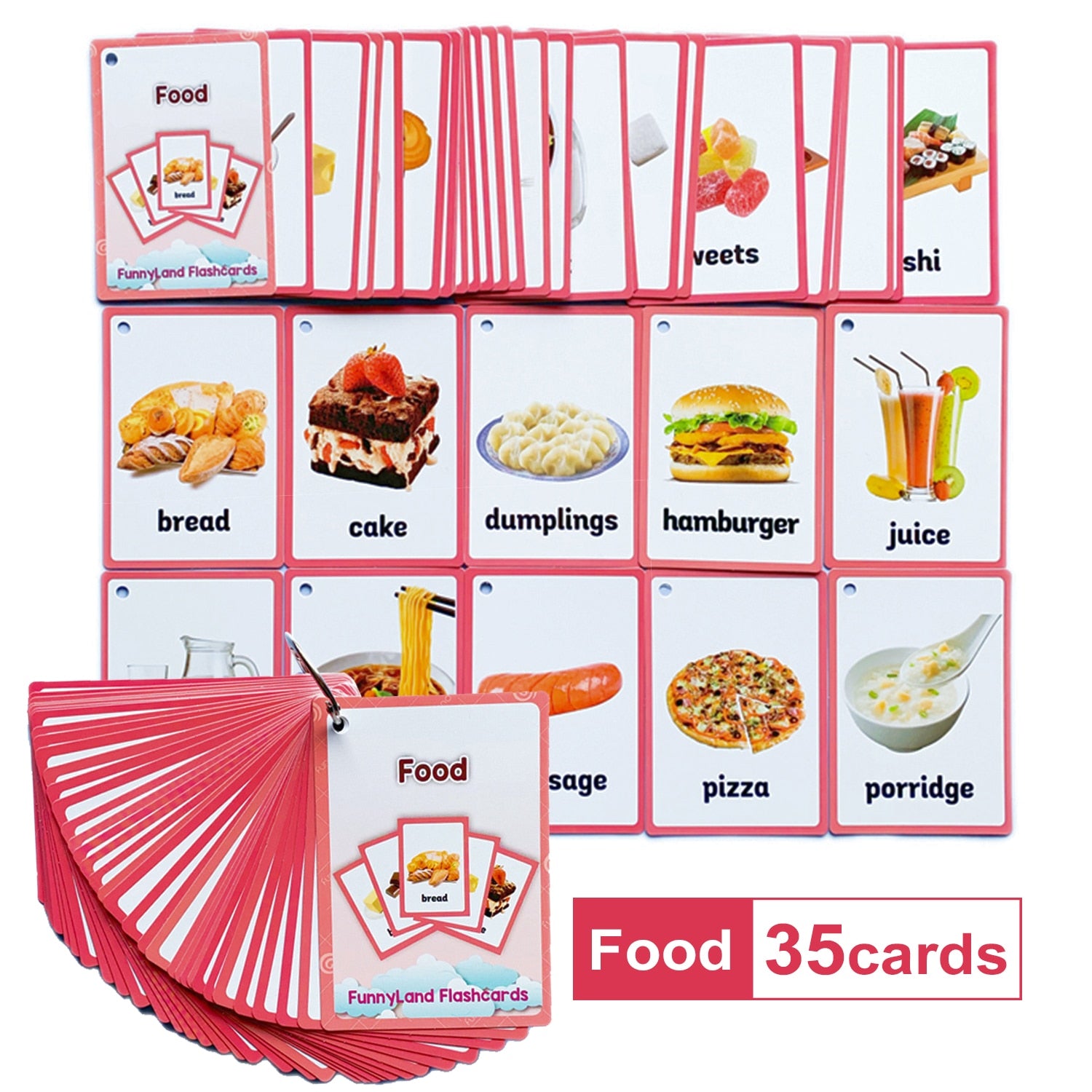 Baby English Learning Word Table Flashcard Toys - Montessori Vision