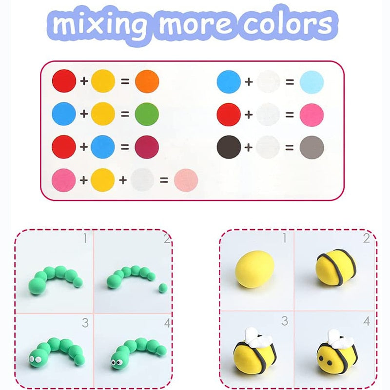 36 Colors of Light DIY Clay - Montessori Vision
