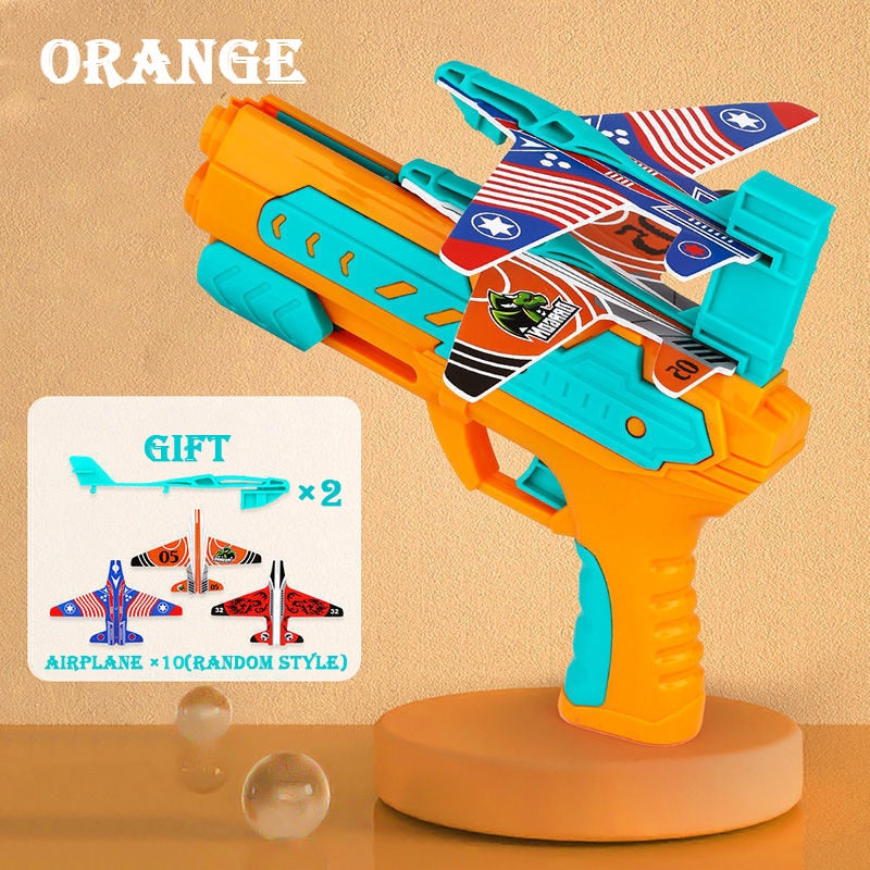 Airplane Launcher Bubble Catapult Plane Toy - Montessori Vision
