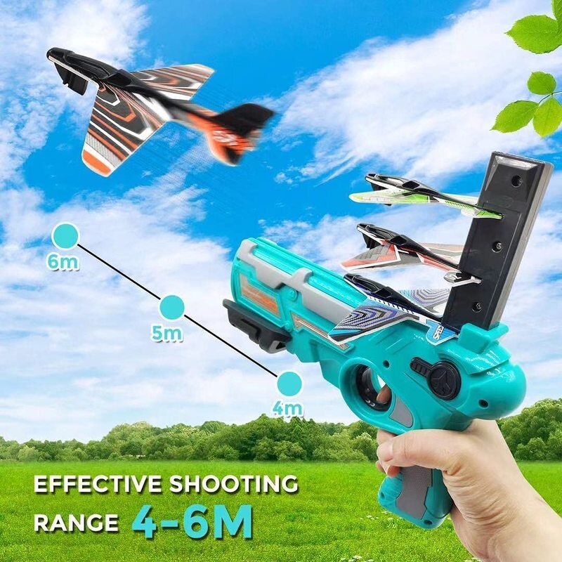 Airplane Launcher Bubble Catapult Plane Toy - Montessori Vision
