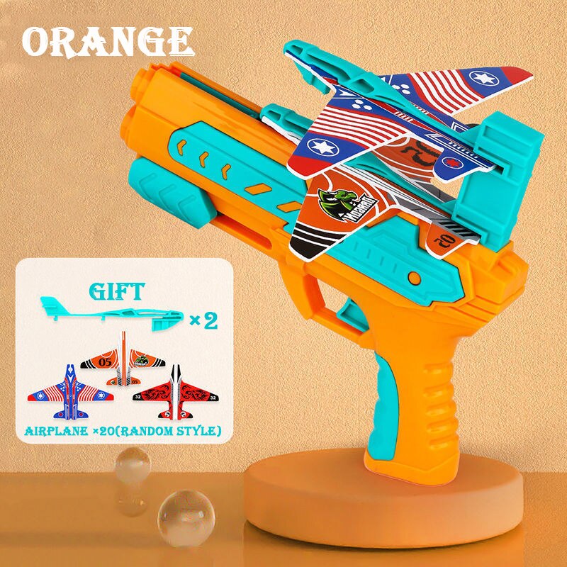 Airplane Launcher Bubble Catapult Plane Toy - Montessori Vision