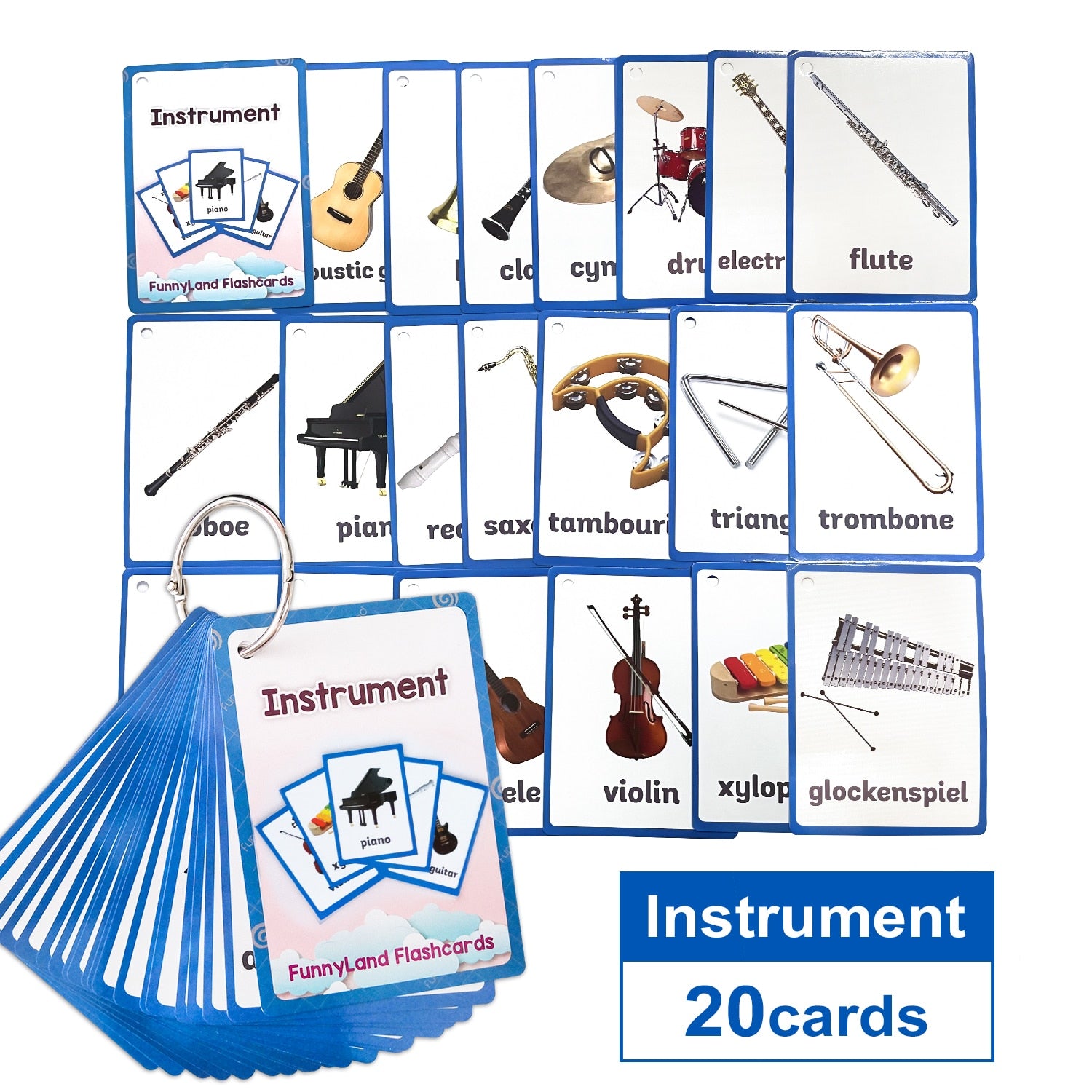 Baby English Learning Word Table Flashcard Toys - Montessori Vision