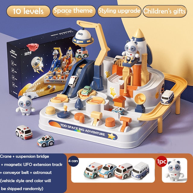 Racing Rail Car Educational Toy - Montessori Vision