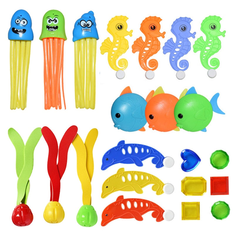 Kid Summer Swimming Diving Toys Set - Montessori Vision