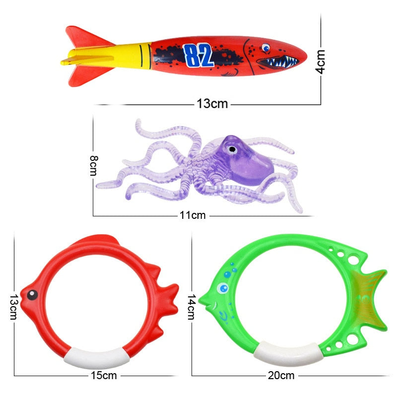 Kid Summer Swimming Diving Toys Set - Montessori Vision