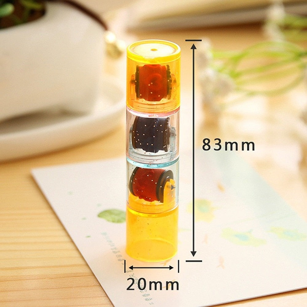 Mini Ink Stamp Roller Diary Seal Art Toys - Montessori Vision