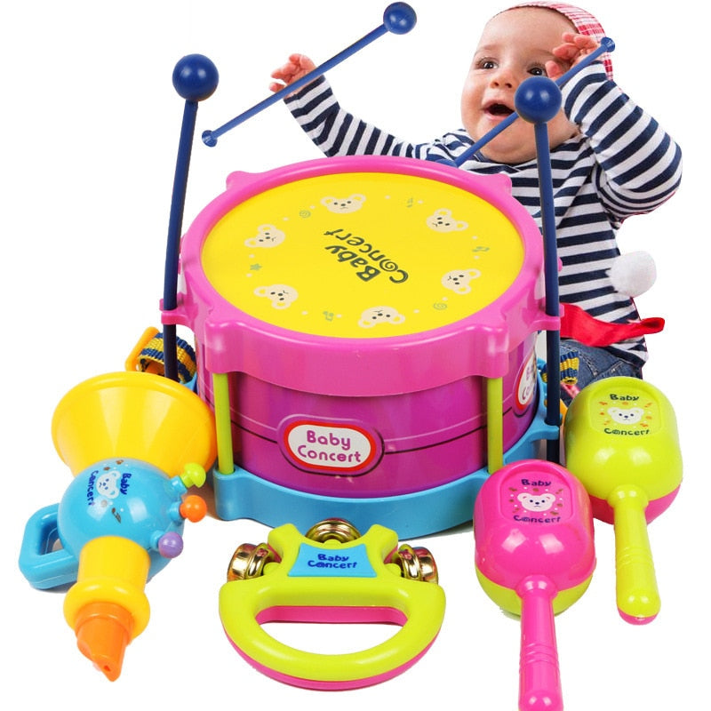 Drum Trumpet Baby Toy - Montessori Vision