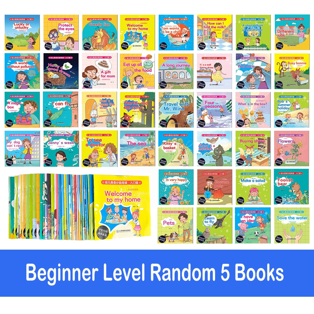 Random 5 English Books Set - Montessori Vision