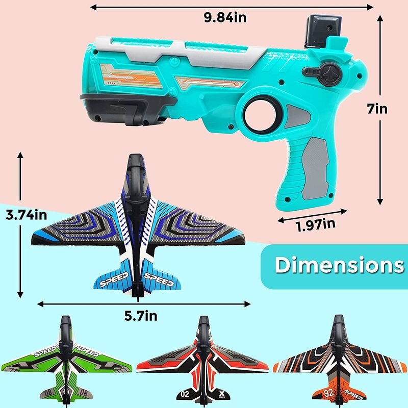 Airplane Launcher Bubble Catapult Plane Toy - Montessori Vision