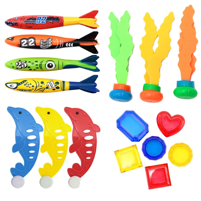 Kid Summer Swimming Diving Toys Set - Montessori Vision