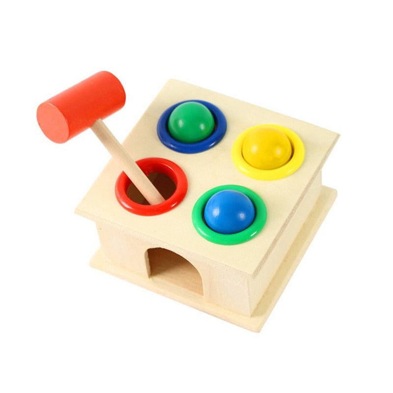 Children Wooden Hammering Ball Toy - Montessori Vision
