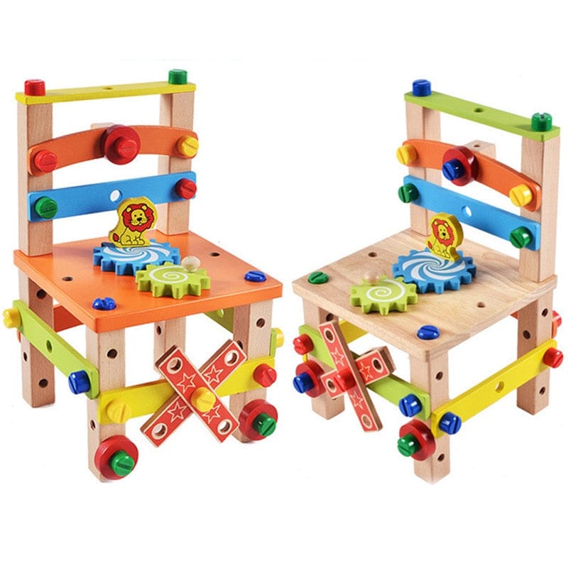 Build-A-Chair Educational Toy - Montessori Vision