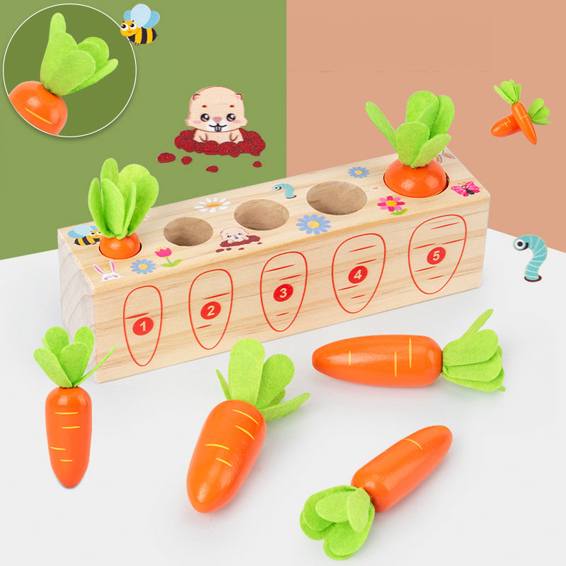 Carrots Shape-Fitting Game - Learning Game | Montessori Vision