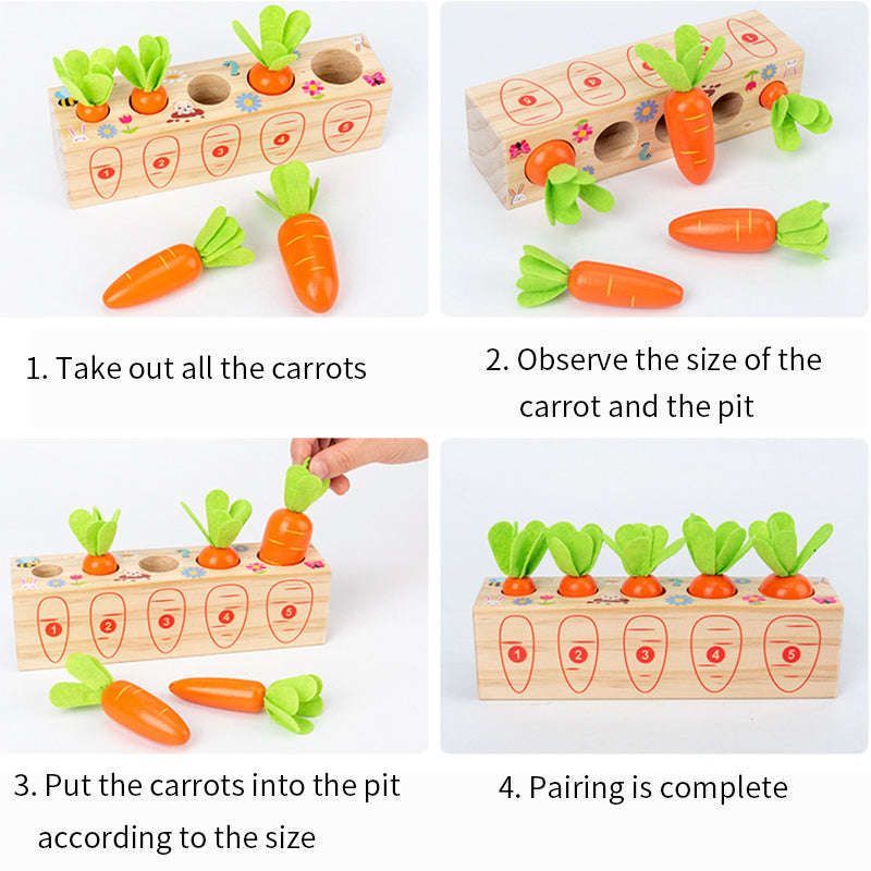 Carrots Shape-Fitting Game - Learning Game | Montessori Vision