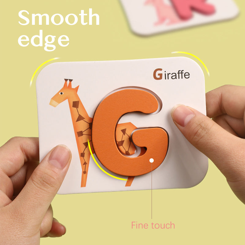 Animal Matching with alphabet Puzzle - Montessori Vision