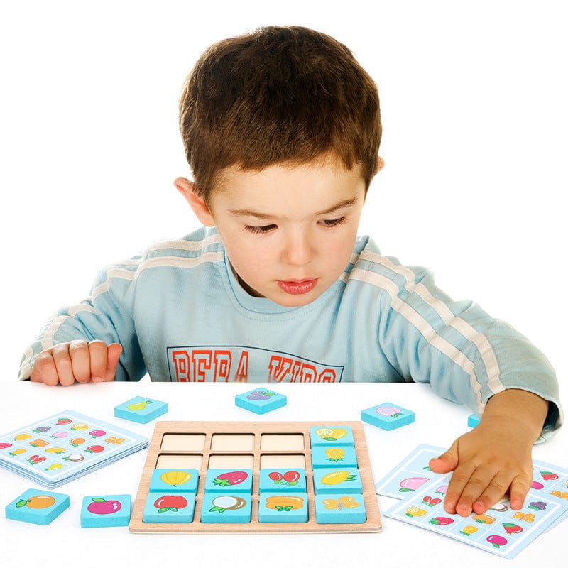 Wooden Letter Blocks - Photographic Memory Blocks | Montessori Vision