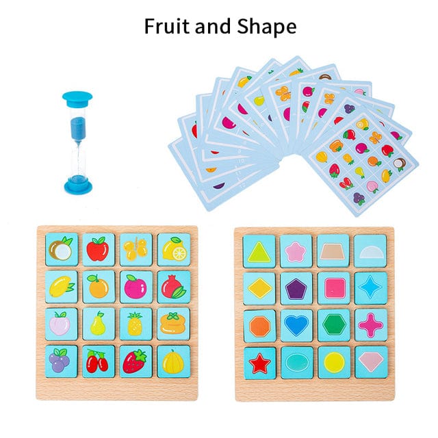 Wooden Letter Blocks - Photographic Memory Blocks | Montessori Vision