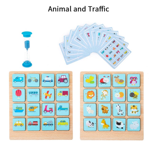 Wooden Letter Blocks - Photographic Memory Blocks | Montessori Vision