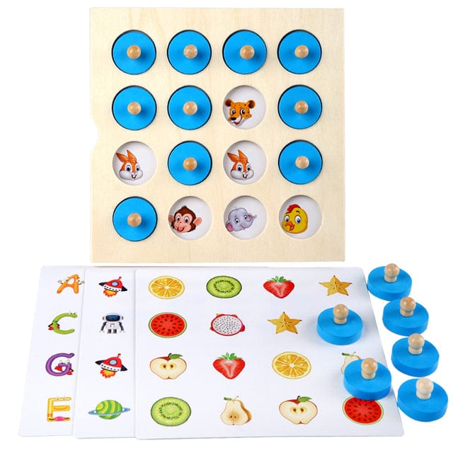Wooden Letter Blocks - Photographic Memory Blocks | Montessori Vision