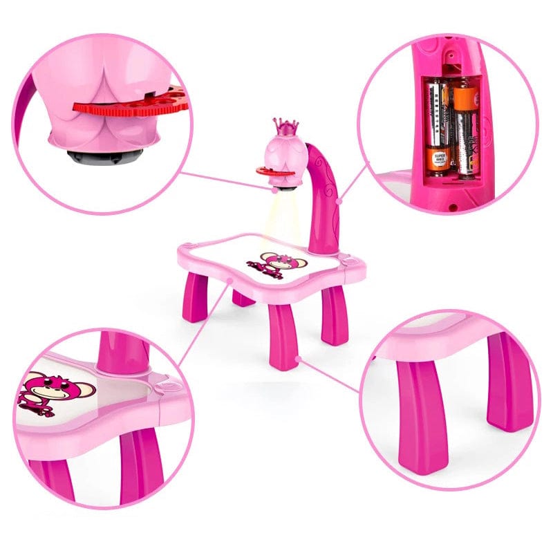Montessori Led Projector Drawing Table Kids Toy - Montessori Vision