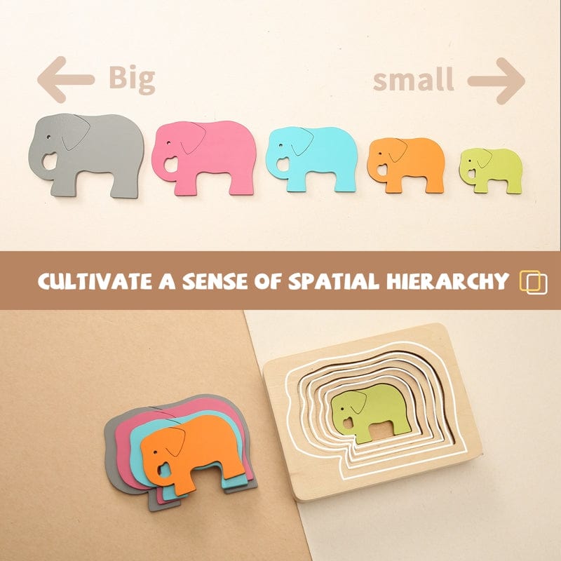 Montessori Multi-layer Puzzles - Animal Puzzle | Montessori Vision