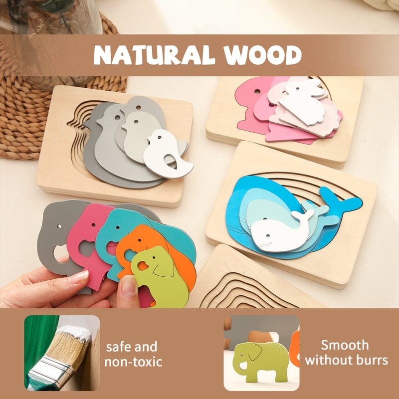 Montessori Multi-layer Puzzles - Animal Puzzle | Montessori Vision