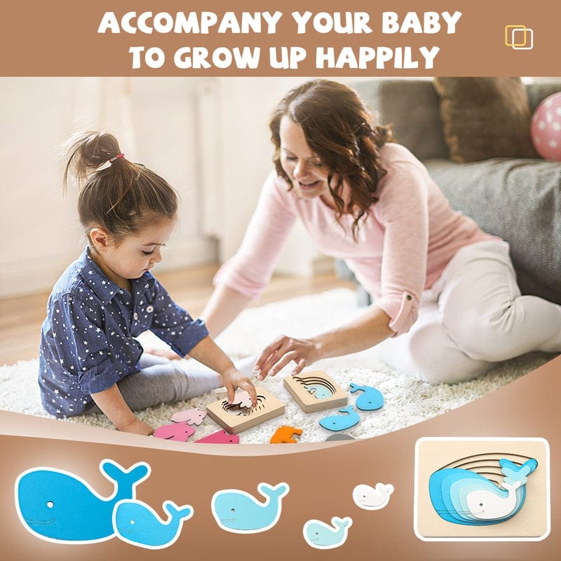 Montessori Multi-layer Puzzles - Animal Puzzle | Montessori Vision