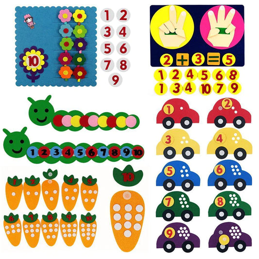 Kids Handmade Felt Finger Numbers Math Toy: The Counting Companion Revolutionizing Early Education