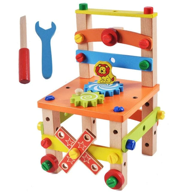 Montessori Build-A-Chair Educational Toy: Crafting Minds and Comfort