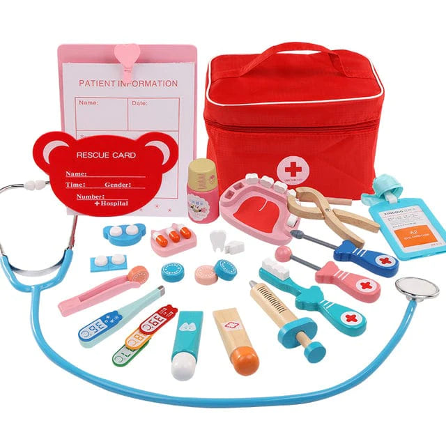 Montessori Wooden Doctor Set Educational Toys: Nurturing Young Minds through Play