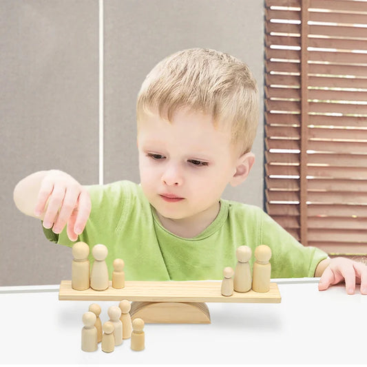 Montessori Little Doll Stacker Seesaw Toy: The Playful Paradigm of Developmental Learning