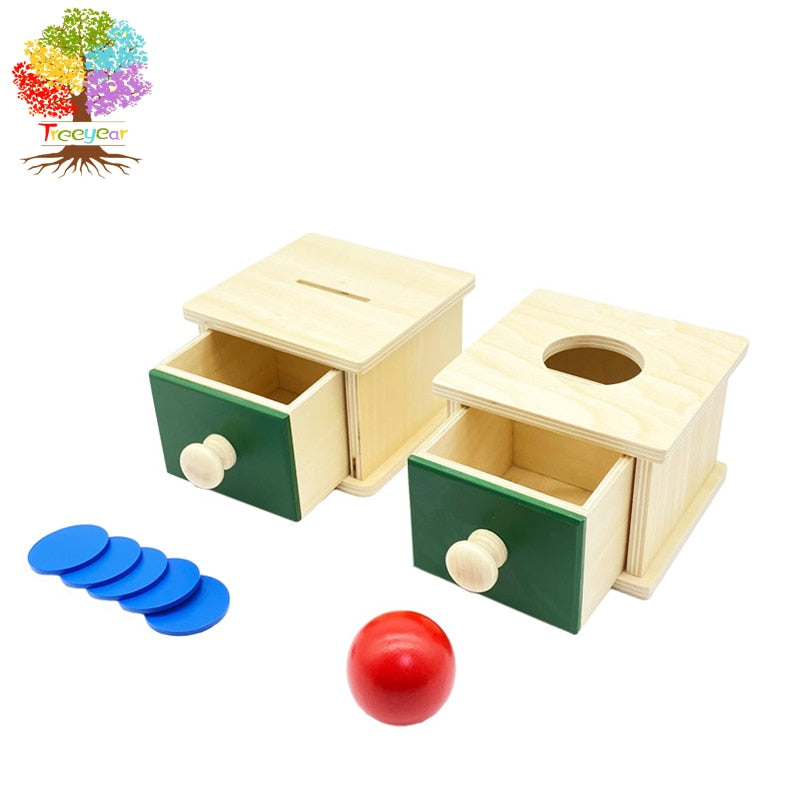 Permanence Box with Tray Life Skills Toys - Montessori Vision