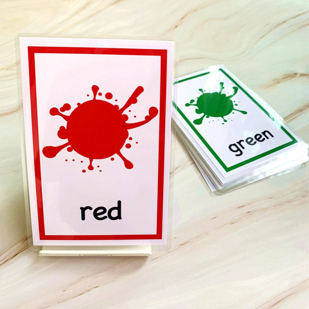 Kids English Learning Word Cards Toys - Montessori Vision