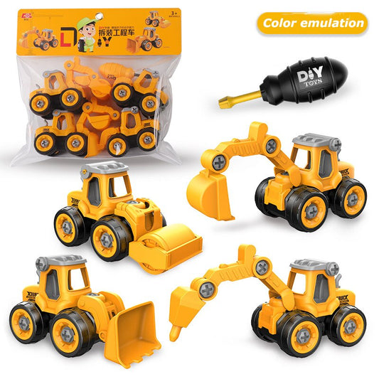 Truck Excavator Bulldozer Screw Tool Car - Montessori Vision