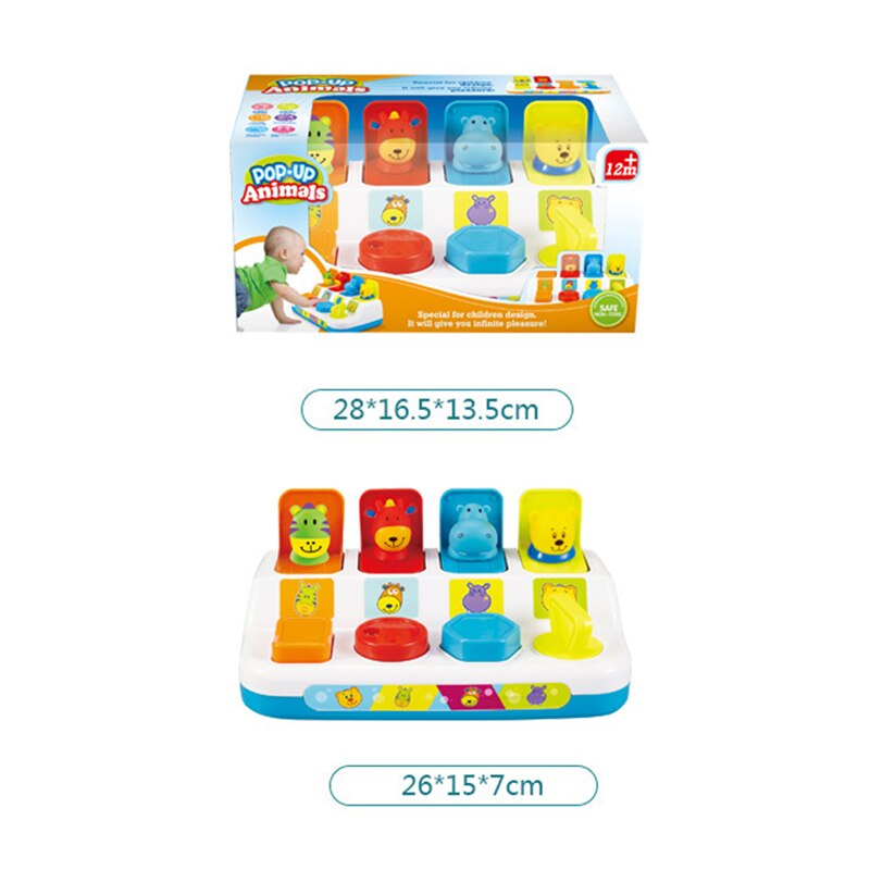 Pop-Up Shape Animals Baby Toys - Montessori Vision