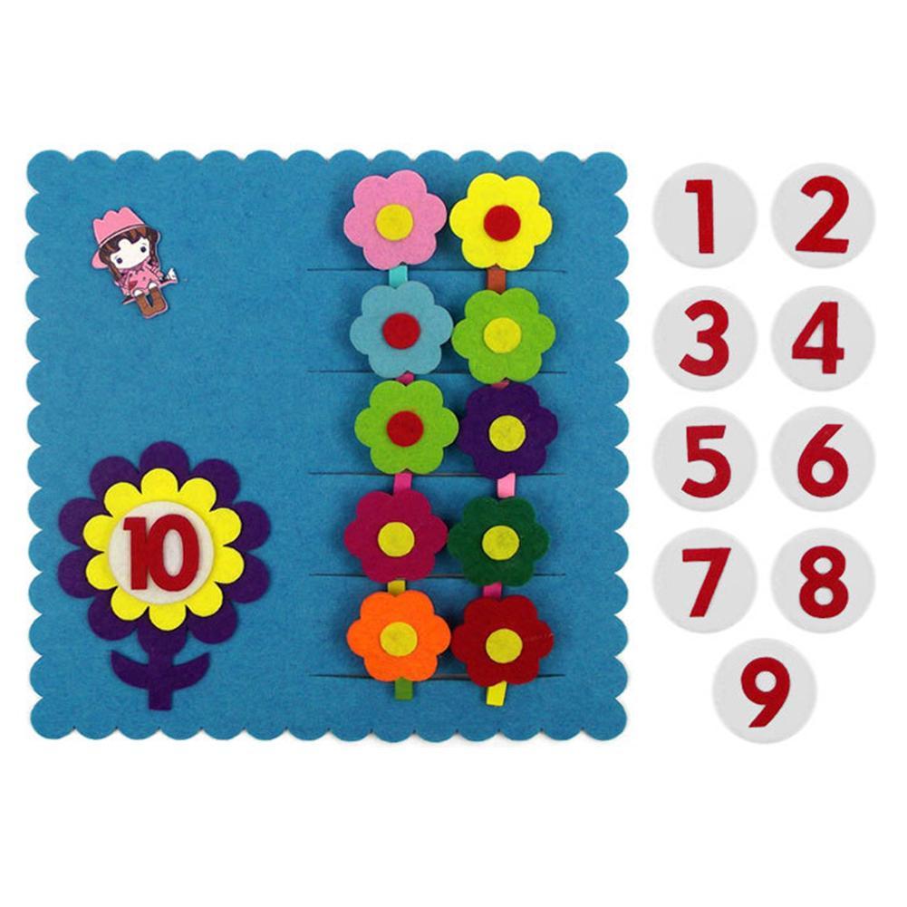 Kids Handmade Felt Finger Numbers Math Toy - Montessori Vision