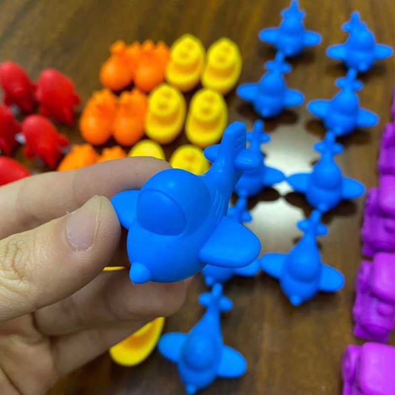 Kid Animal Cognition Rainbow Matching Game - Montessori Vision