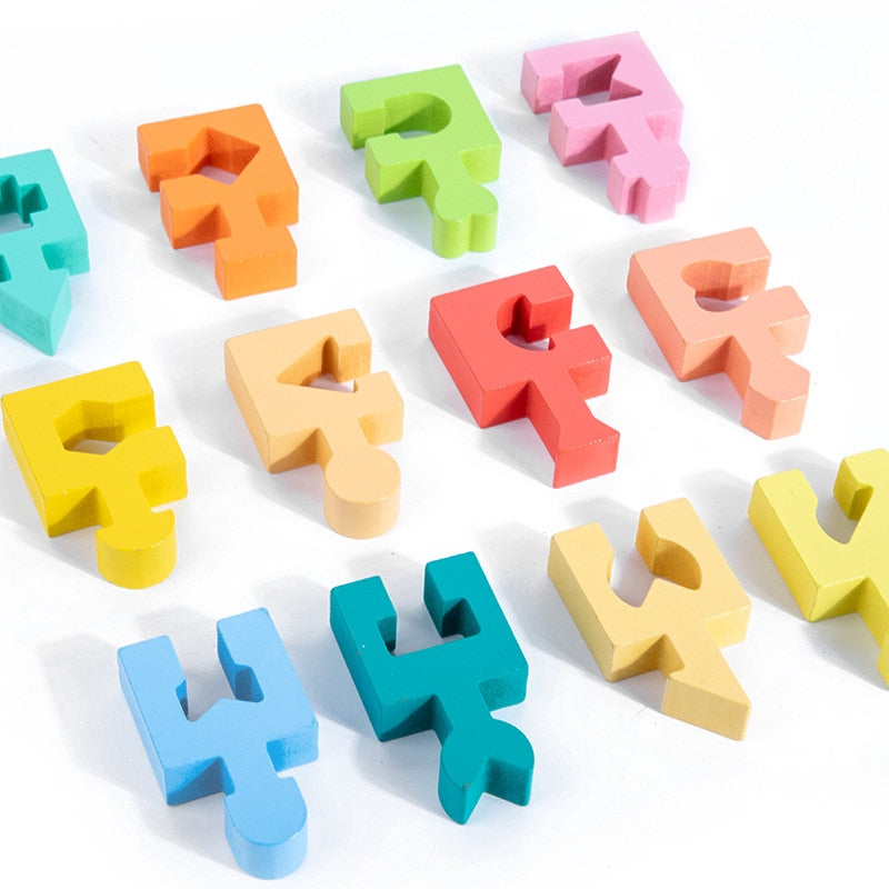 3D Geometric Matching Puzzle - Montessori Vision